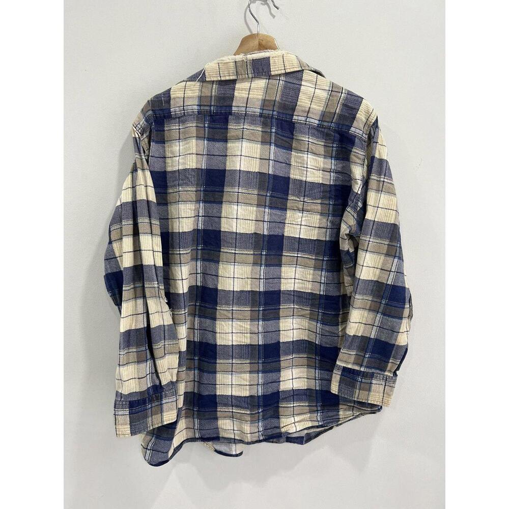 Vintage 80s 90s Big Yank Flannel shirt button thrashed - Picture 4 of 7